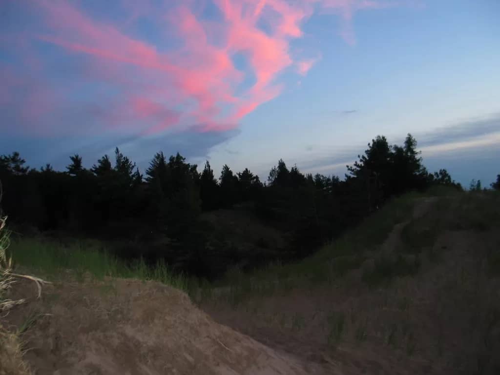 picture of the sand dunes at Pinery Provincial Park in Ontario, Canada