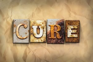 picture of the word cure because you can cure most diseases with natural medicine