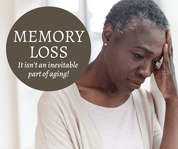 picture of a woman who is worried about memory loss