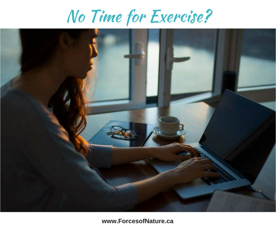 woman with no time for exercise